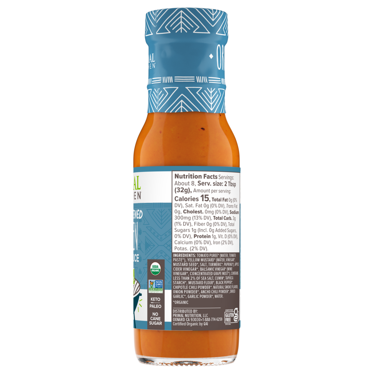 Golden BBQ Sauce, Organic & Unsweetened