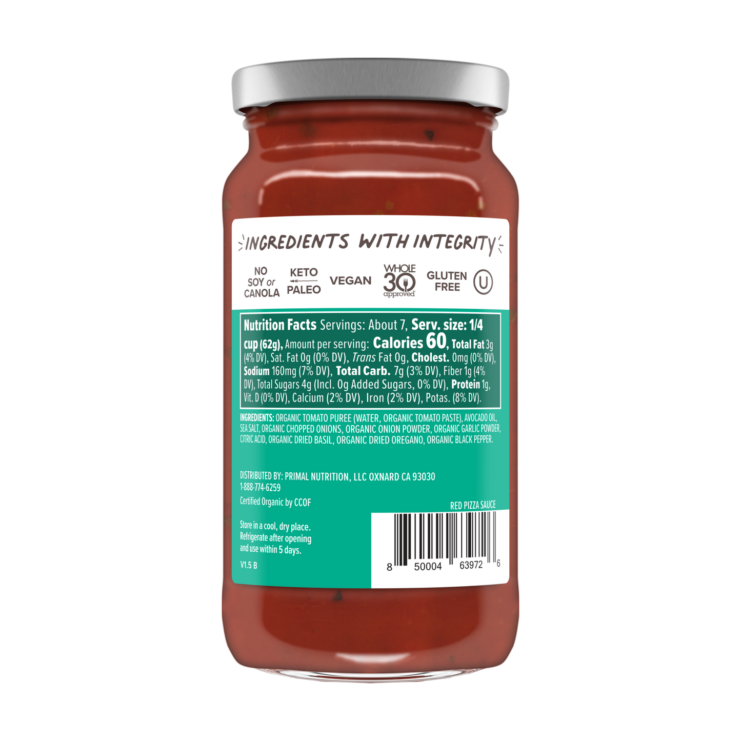 Unsweetened Red Pizza Sauce